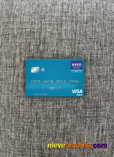 Fiji BRED Bank visa debit card photolook
